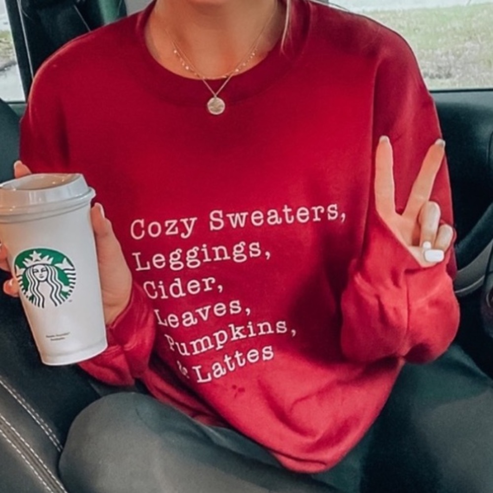H&M Red Cozy Sweatshirt